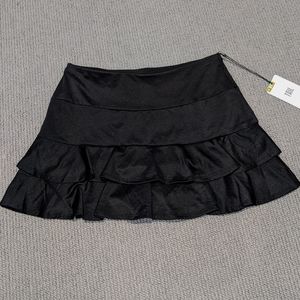 Black Ruffled Skort NWT